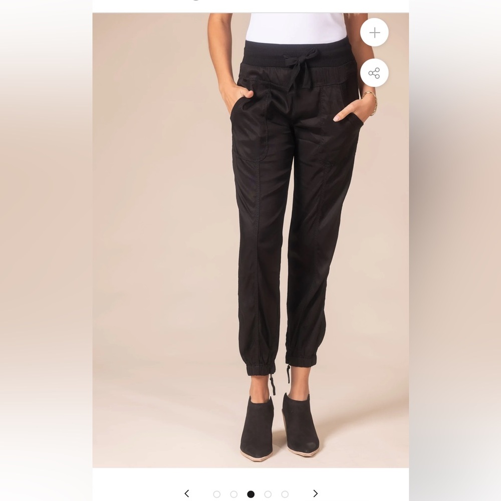 Marrakech Silky Joggers Black Size Small